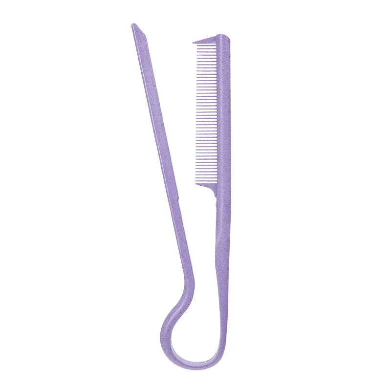 Wheat Straw V-shaped Flat Comb for Hair Straight Salon Hair Brush Straightner Hairdressing Comb Portable Mini Barber Hairbrush