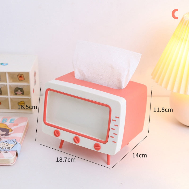 Tissue Box & Phone Holder