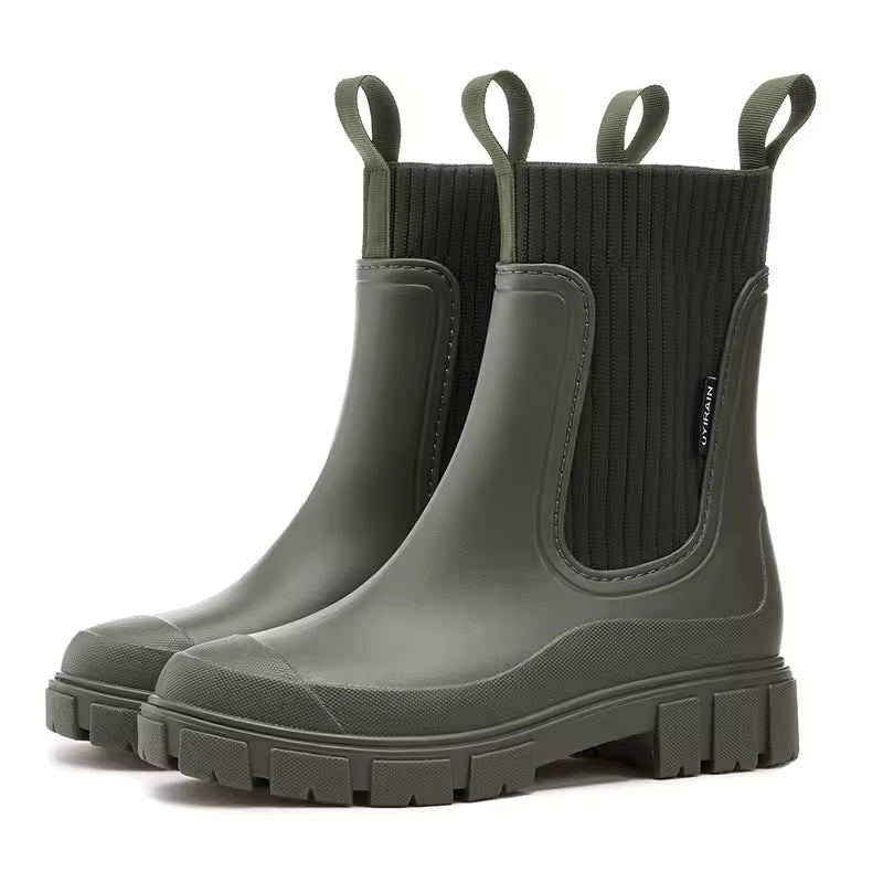 Botas de Lluvia Impermeables y Antideslizantes para Mujer – Mantente Seca en Cada Paso