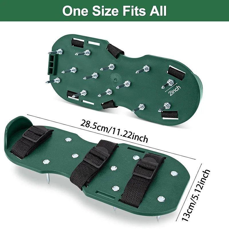 1 Pair Lawn Aerator Shoes for Grass Heavy Duty Spike Shoes with