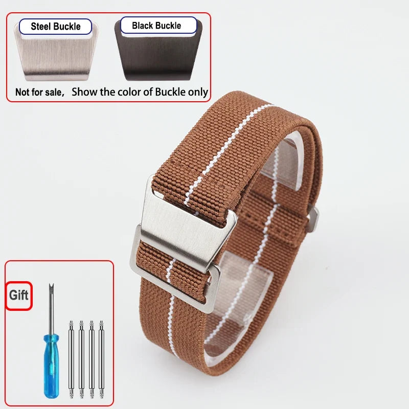OnePlus Watch Elastic Nylon Band with Metal Hook Clasp