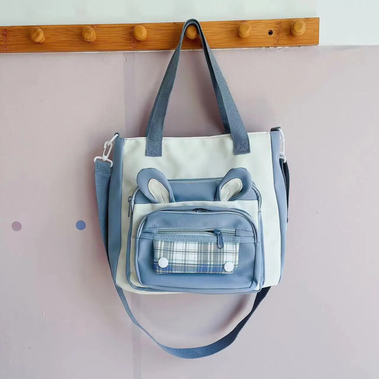 Bolso de hombro con orejas de conejo
