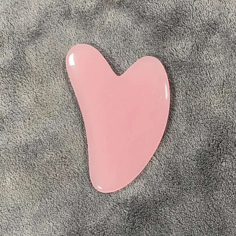 Heart Shape SPA Massage Beeswax  Scraping Massage Scraper Face Massager Acupuncture Guasha Board Massager For Face Pulling Skin