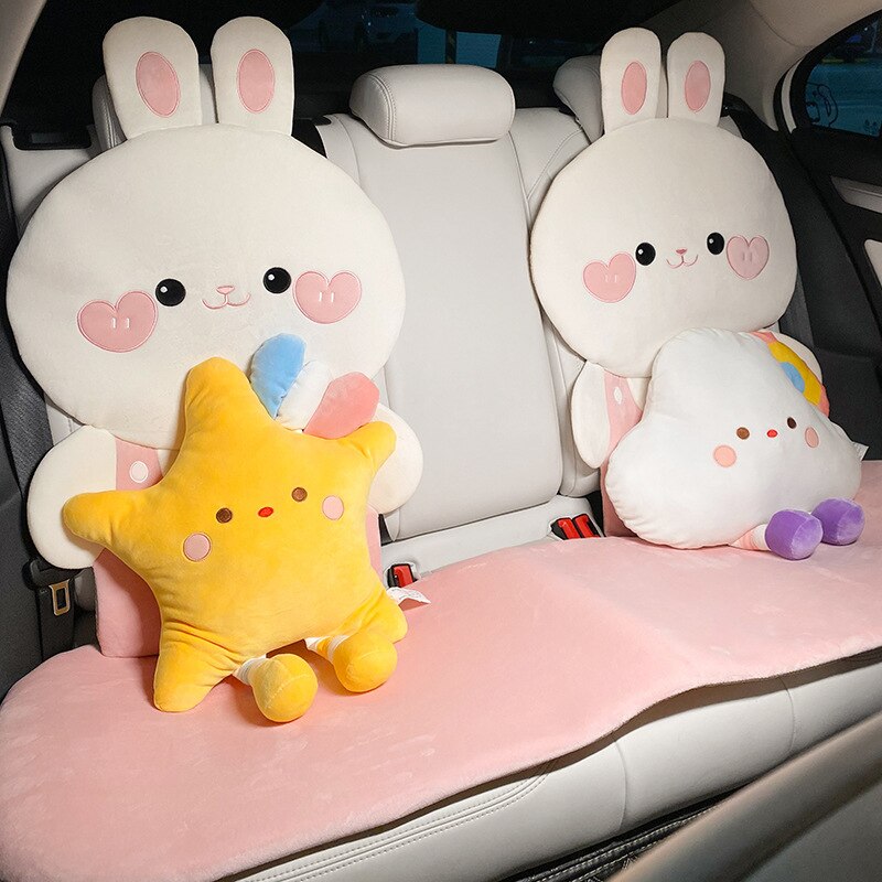 Fundas para asientos de coche con conejito y oso