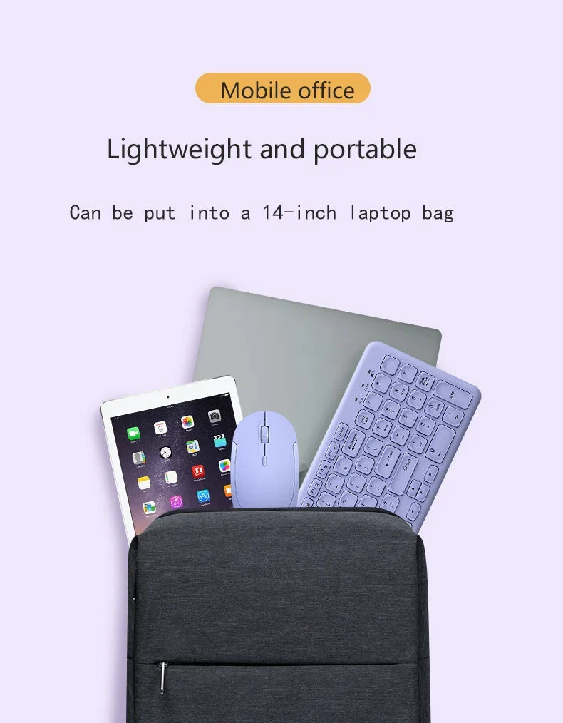 Fashion Wireless Keyboard and Mouse Combo Gamer Silent Keyboards Mouse Set Ultra Thin Office PC Ergonomic Gaming Pink Keypad