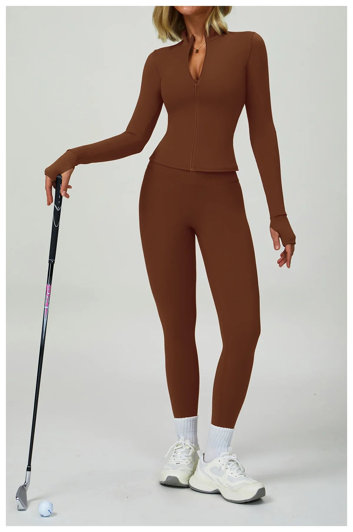 2/3-Piece Activewear Set – Sports Bra & High Waist Leggings