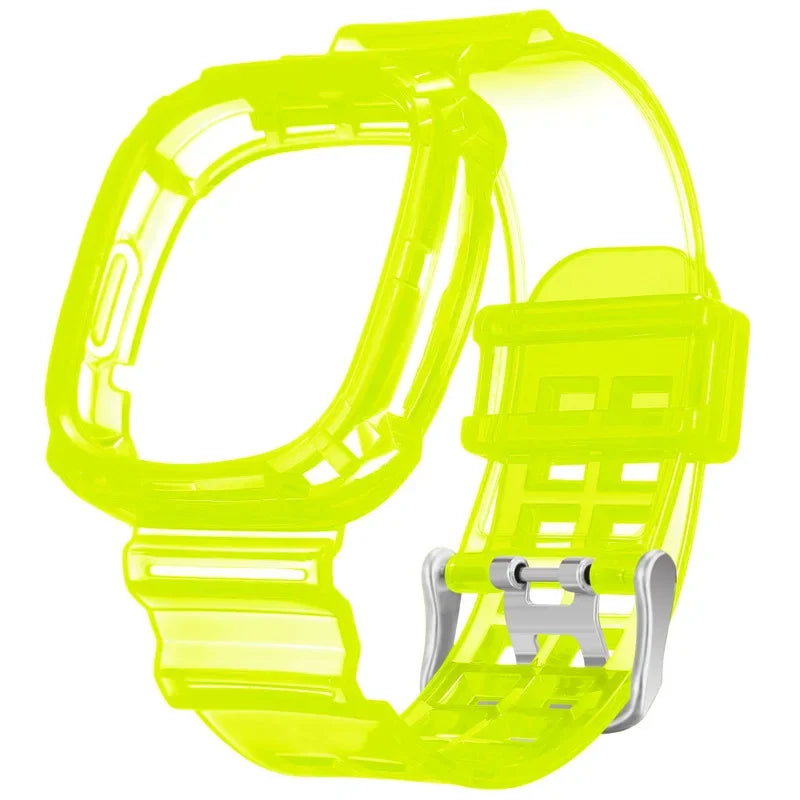 Fitbit Versa 4 & Versa 3 Clear Band with Built-In Case