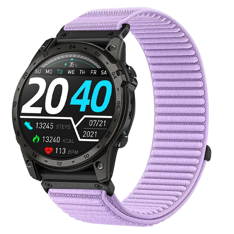 Garmin QuickFit 20/22/26mm Elastic Woven Nylon Hook-and-Loop Band