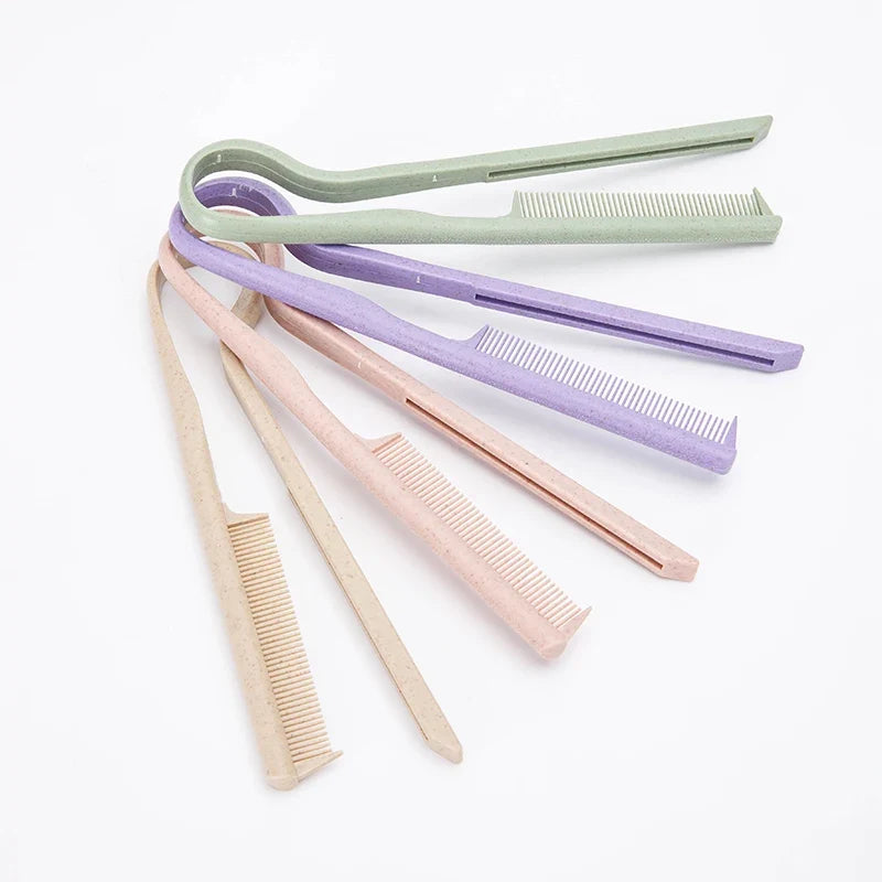 Wheat Straw V-shaped Flat Comb for Hair Straight Salon Hair Brush Straightner Hairdressing Comb Portable Mini Barber Hairbrush