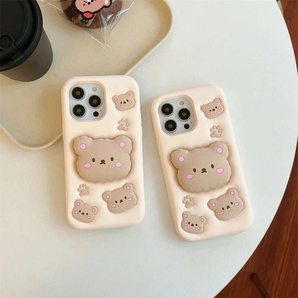 Funda de iPhone de oso linda