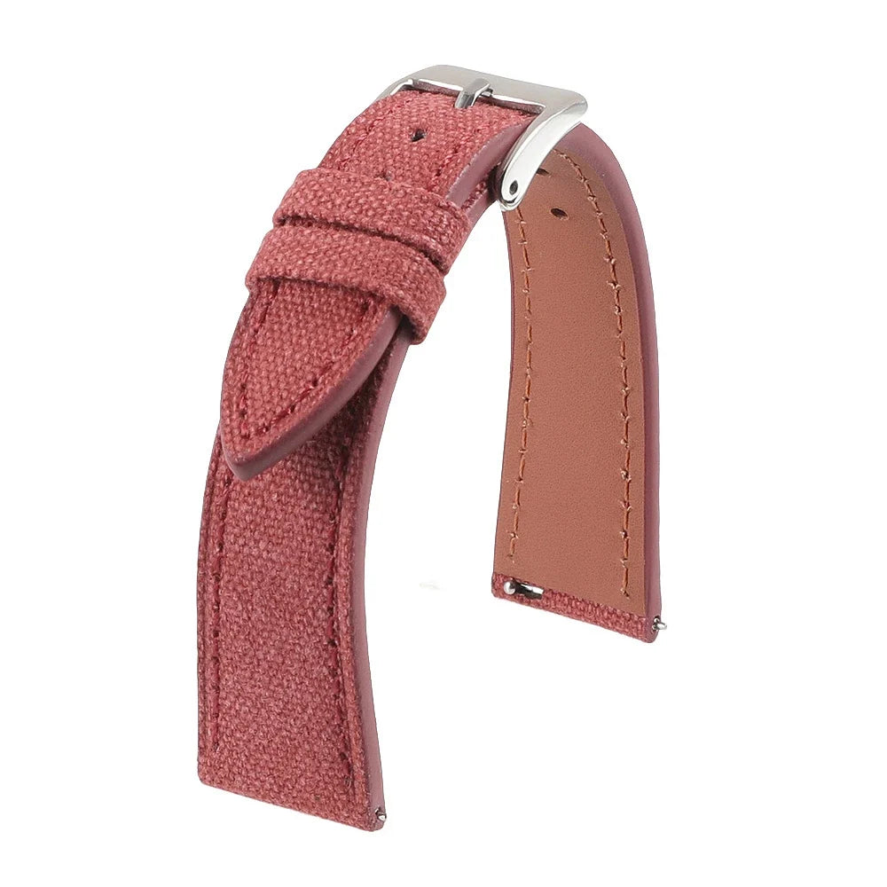 OnePlus Watch Slim Canvas Band with Leather Lining