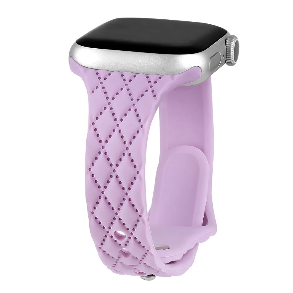 Apple Watch Silicone Strap - Slim Engraved Comfort Fit