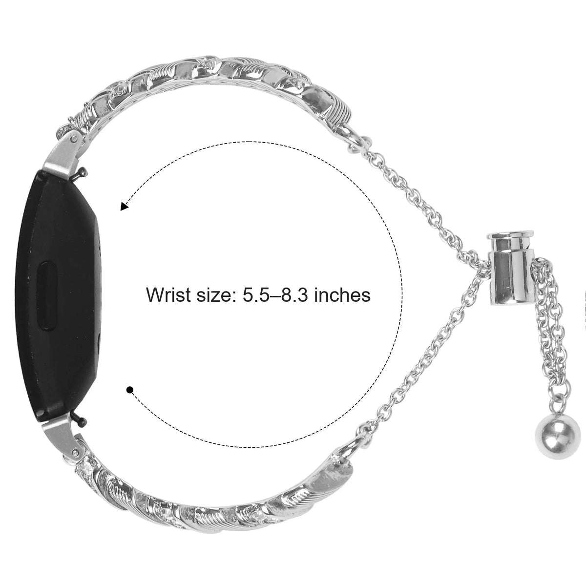 Fitbit Inspire 2, Inspire HR & Ace 3 Sparkling Chain Bracelet Band