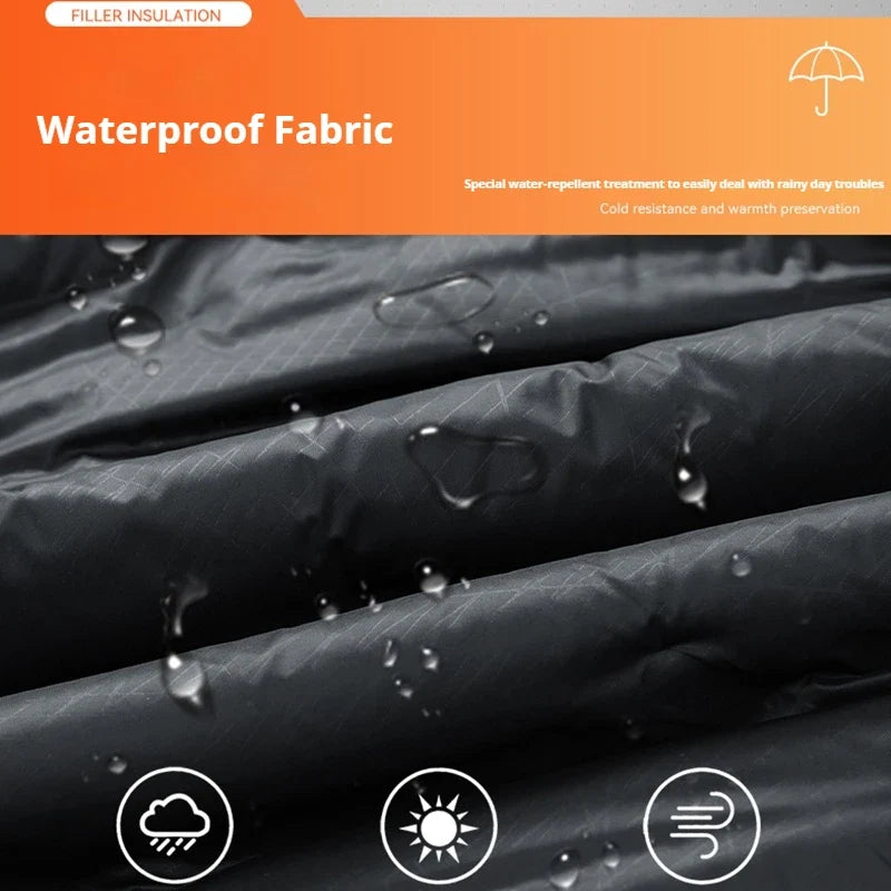 Men Winter New Down Jacket Men Hooded Waterproof Windproof Puffer Jacket Detachable Hat Coat Casual Lightweight Down Jacket Male