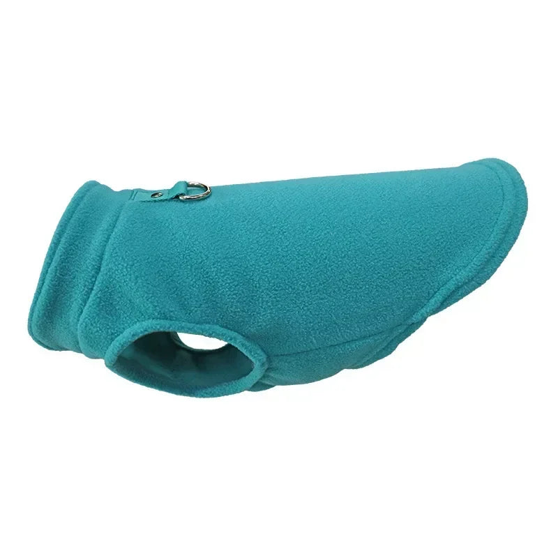 Warm Fleece Dogs Clothes Pet Dog Jacket Vest With D-Ring For Small Dog Cats Clothing French Bulldog Costumes Chihuahua Coat