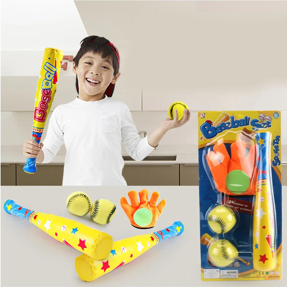4 Piece Kids Baseball Kit Perfect for Backyard Fun