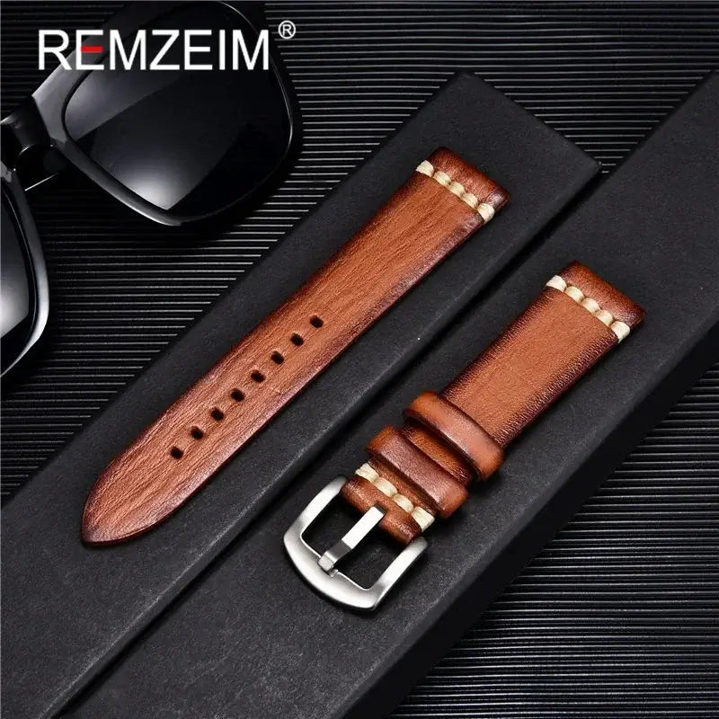 Huawei Watch & Watch GT Textured Leather Band with Accent Stitching