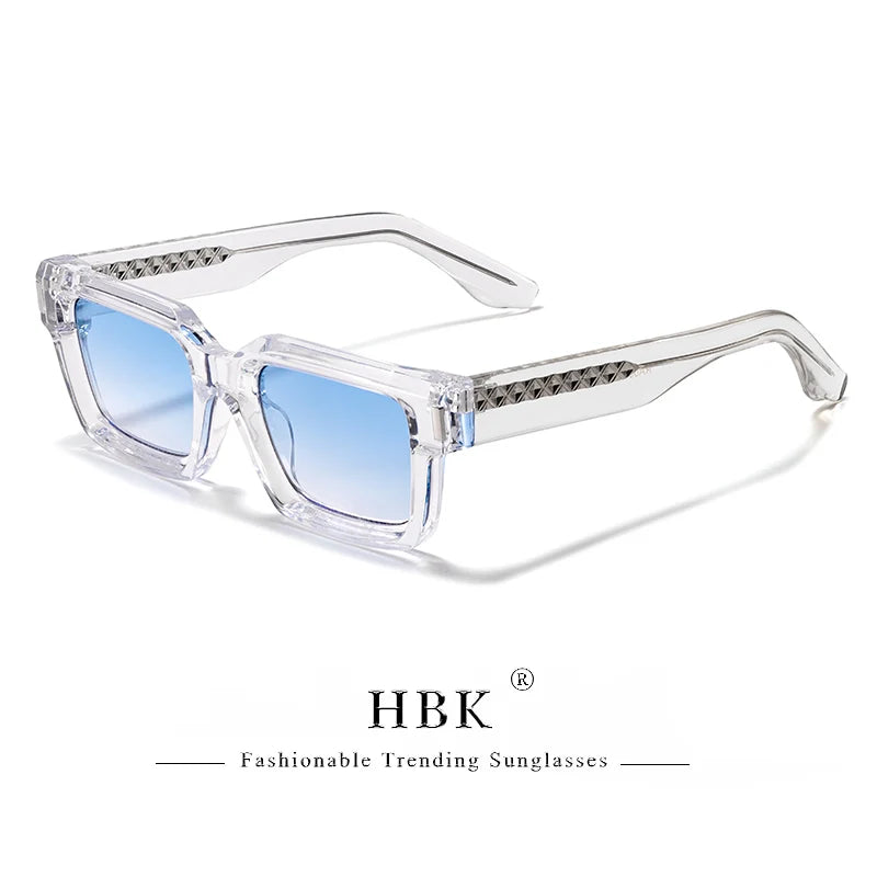 HBK Punk Vintage Square Men's  Sunglasses Brand Design Small Frame Sun Glasses Party Travel Glasses Gift Ideal Choice