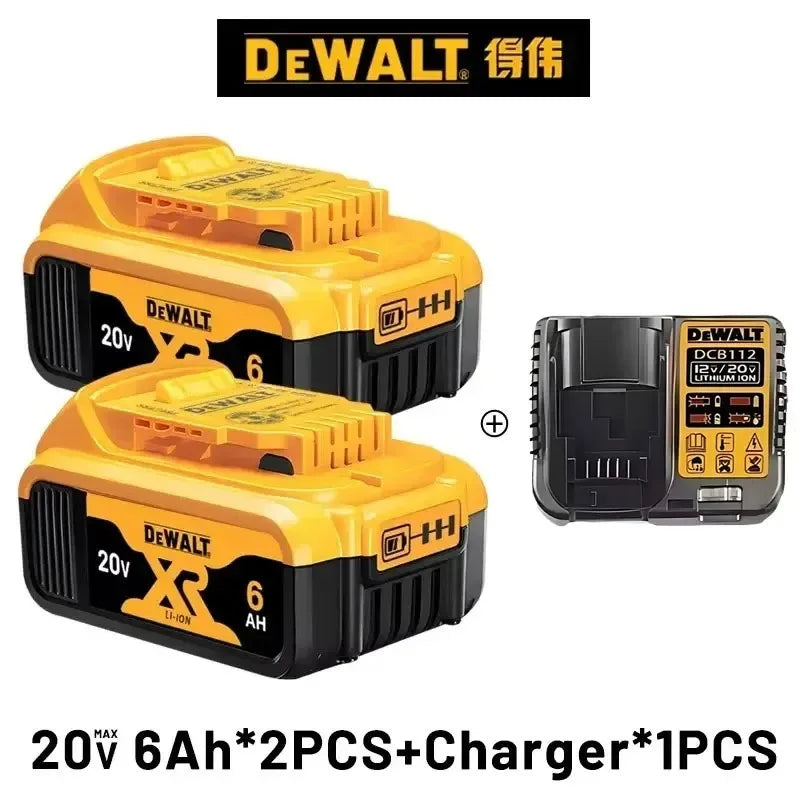 100% Original Dewalt 20V 6000mah Power Tool Battery Dcb206 Dcb205
