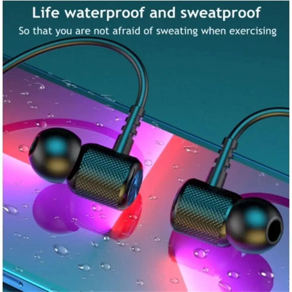 Bluetooth 5.0 Wireless Bluetooth Headphones With Mic 9D Stereo Neckband Earphone Wireless HiFi Stereo Bluetooth Earphone