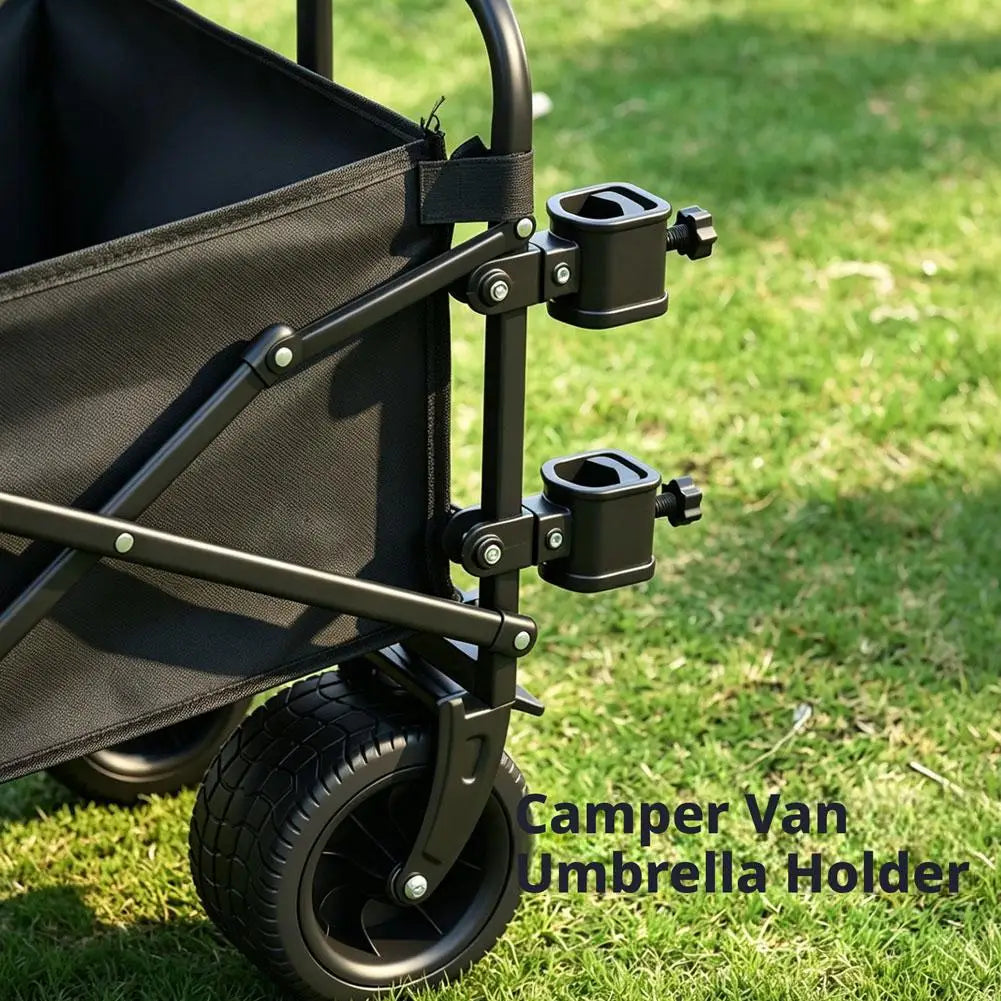 Camping Wagon Clamp Set Portable Umbrella Pole Clamp Kit Camping Wagon Bracket Easy to Install Outdoor Hardware Compact ﻿