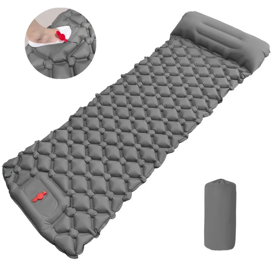 Outdoor Camping  Inflatable Mattress Extra Wide Sleeping Pad Ultralight Folding Bed Sleeping Mat Car Travel Mat