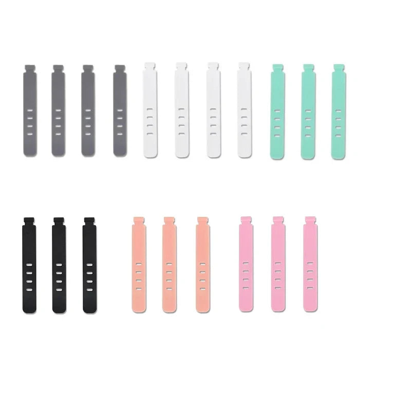 20pcs Cable Organizer Ties Clip Charger Cord Management Silicone Wire Manager Mouse Earphone Holder Data Line Winder Straps