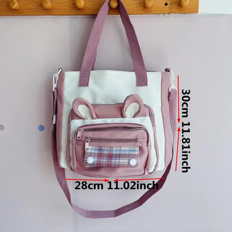 Bolso de hombro con orejas de conejo