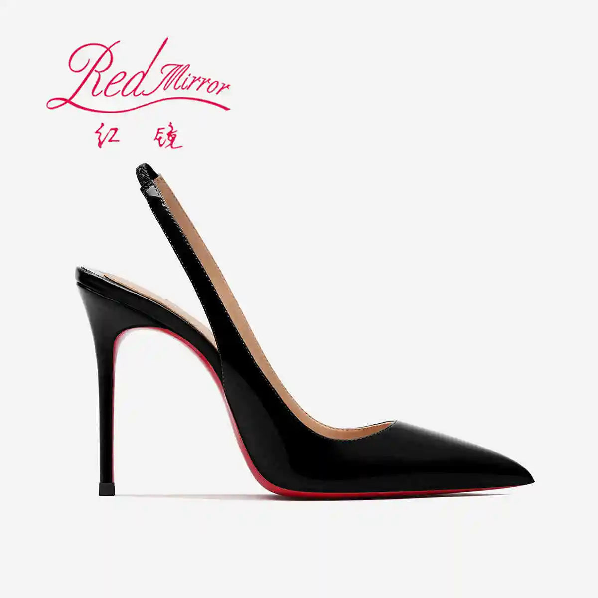 Heeled sandals Red Shiny Bottoms Naked color luxury Hollow 2026 New Elegant High Heels Sexy Slingbacks Ladies Shoes Women shoes