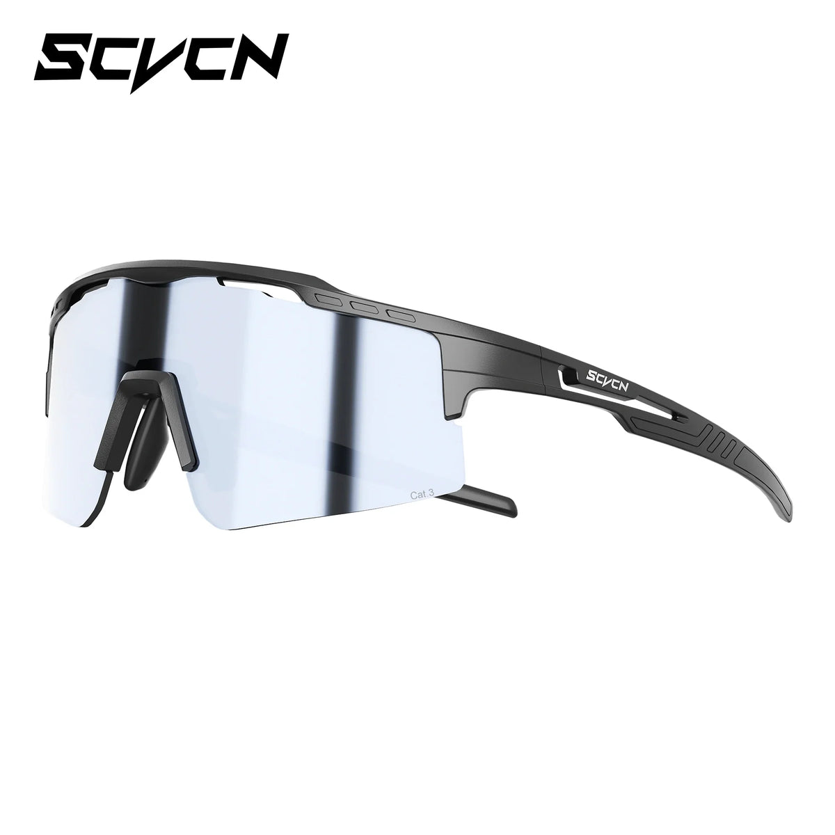 SCVCN UV400 Photochromic Outdoor Sports MTB Goggles Men Women Hiking Bike Riding Running Climbing Hydrophobic Eyewear Sunglasses