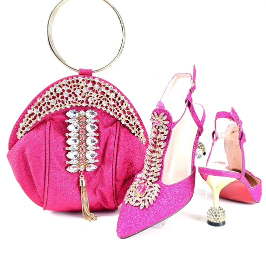 Set de Zapatos Italianos con Bolsos a Juego HRT1-32
