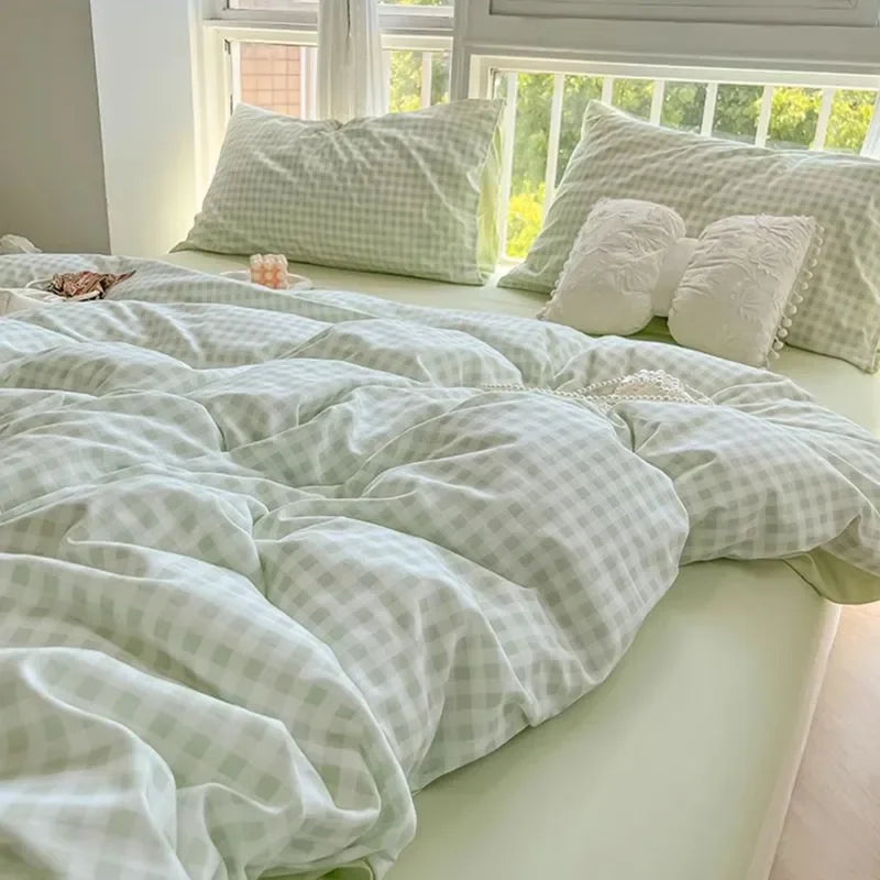 Bonito juego de cama de guinga