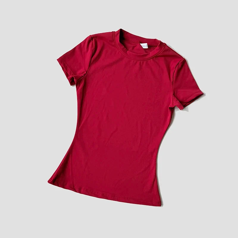 Seamless Moisture Wicking Yoga Shirt for Flexible Performance