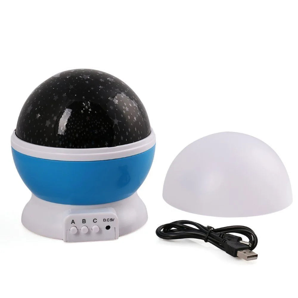 LED Night Light Nebula Star Projector 360 Degree Rotation 12 Light Color Changing with USB Cable Romantic Gifts for Women Child