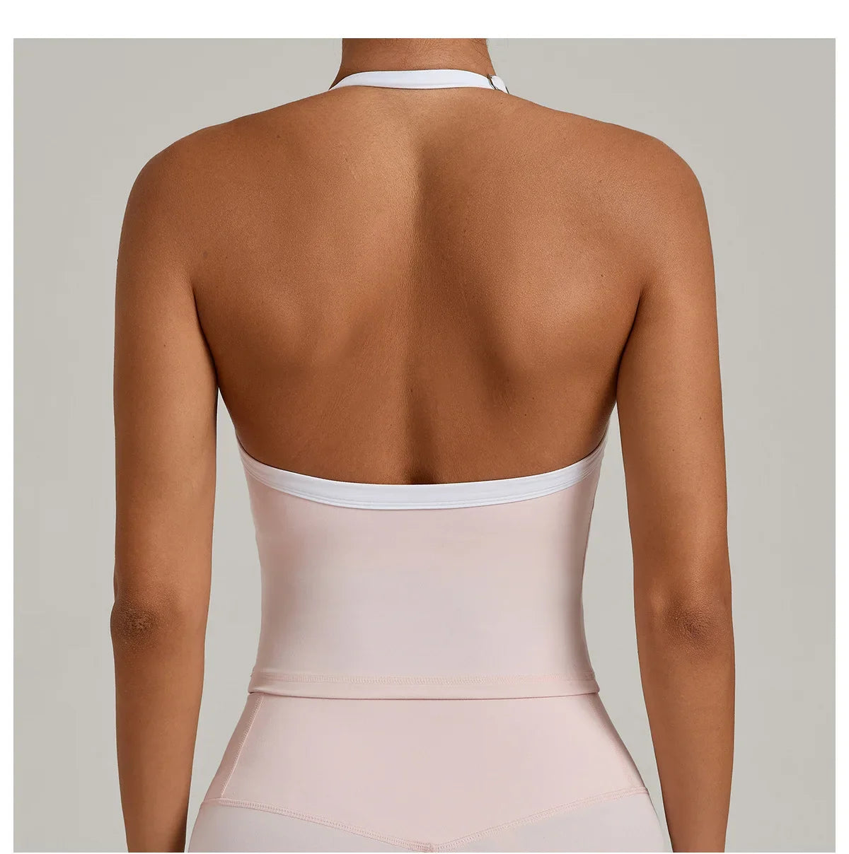 Hanging Neck Top Women Sports Bra Push Up Fitness Yoga Bra Color Blocked Underwear Gym Sport Tops Women Running Vest Bralette