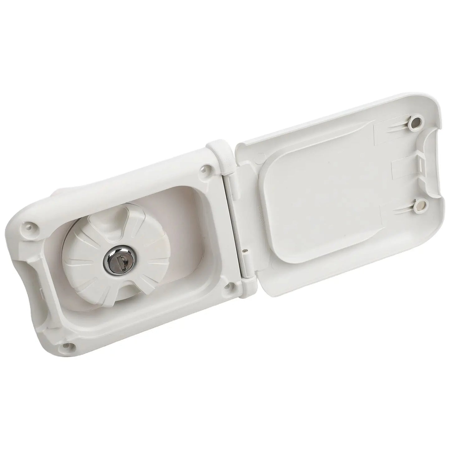 Camping Water Supply White RV Water Fill Outdoor Construction Outdoor Use Robust Material Construction Secure Access Mechanism