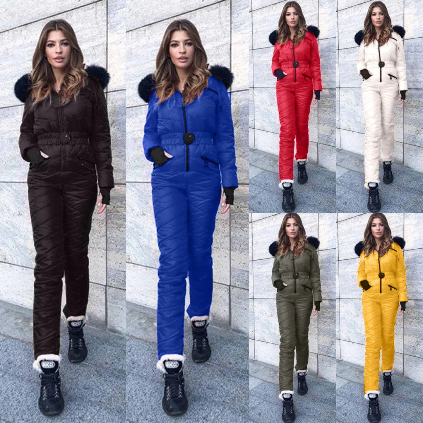 Sudaderas con capucha y monos de esquí para mujer