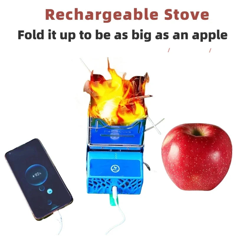Camping Equipment Mini Stove Survival Portable Supplies 4 Minute 1L Water Tourist  Burner Grill Stand Cookware Hiking Outdoor BB