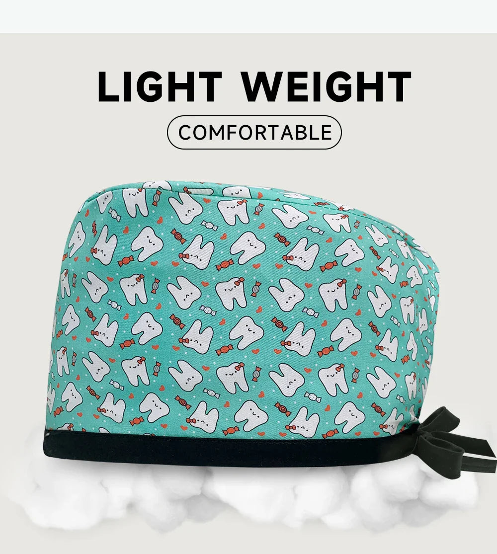 Gorro Quirúrgico Estampado de Dibujos Animados