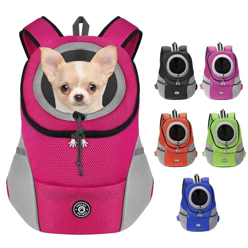 Front-Facing Pet Carrier Backpack with Padded Shoulder Straps