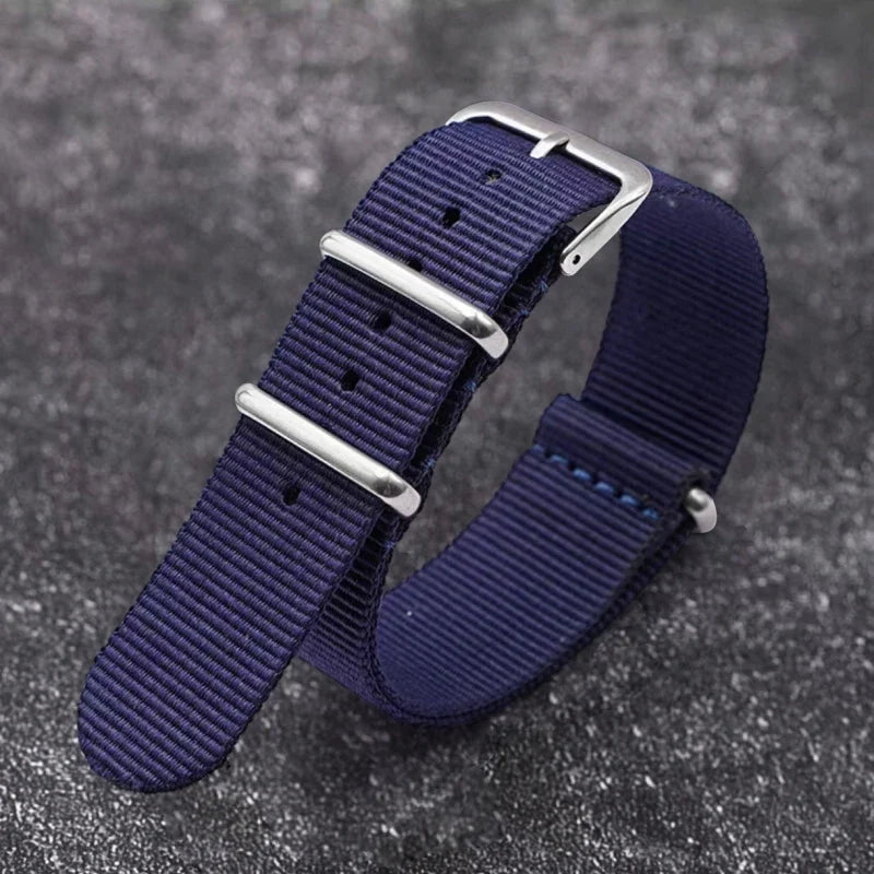 Polar Nylon Watch Strap Canvas Band, Unisex, Durable Pin Buckle Wristband