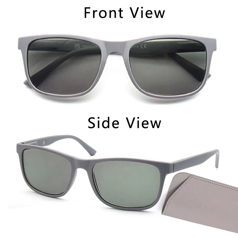 Extra-large reading sunglasses Suitable for men and women Classic square frame For outdoor use With prescription lenses.