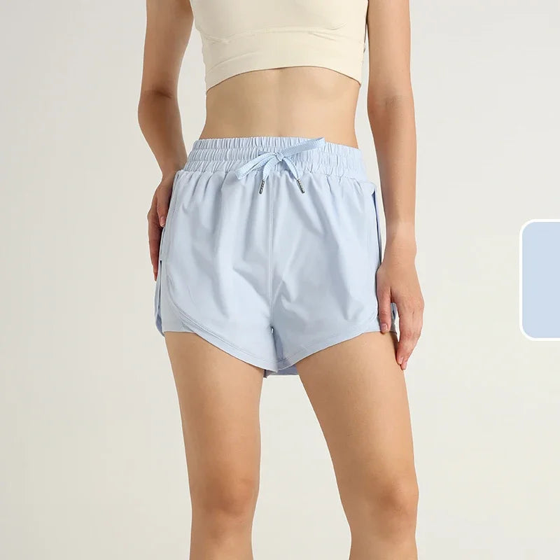 Lightweight High Waisted Yoga Shorts for Women