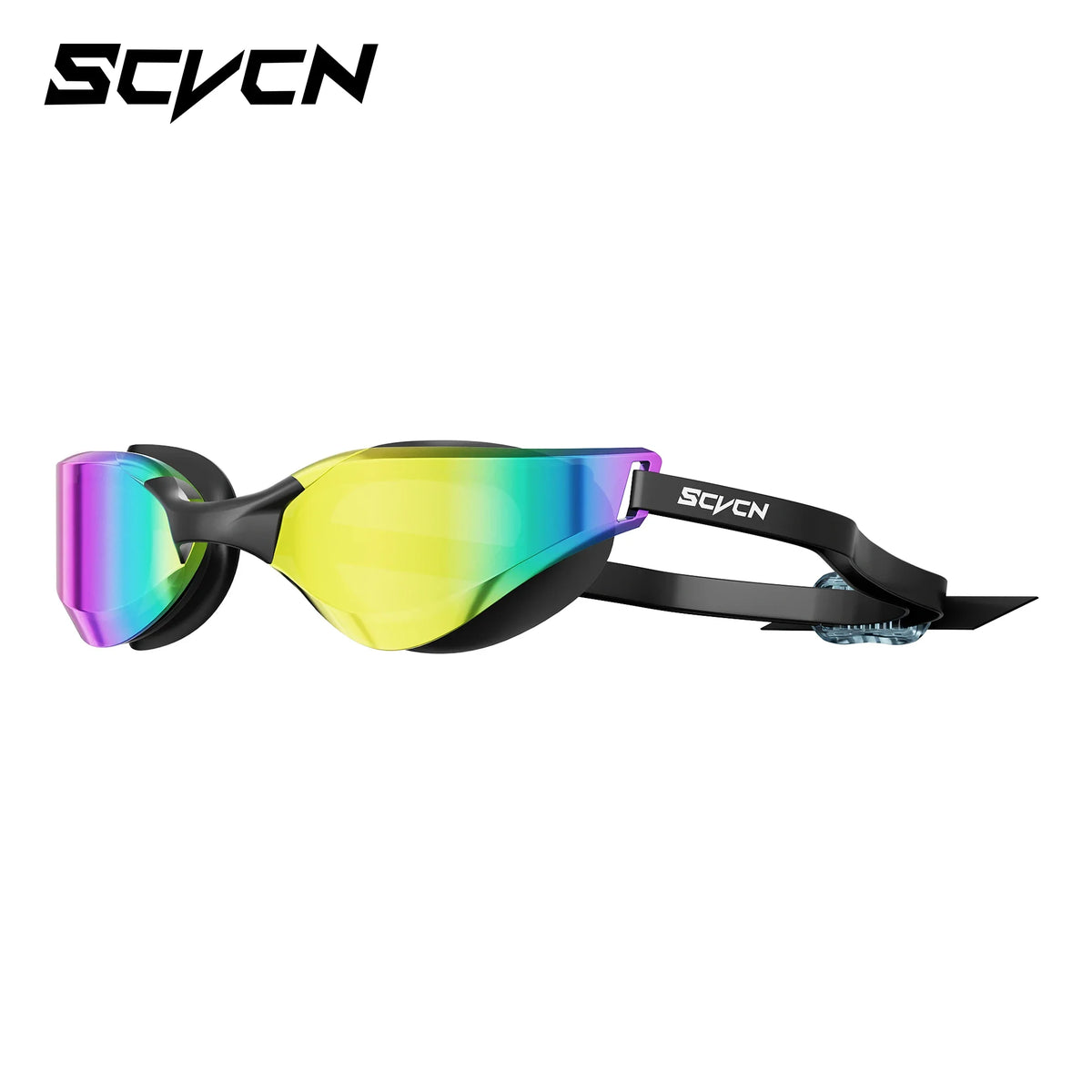 Scvcn Adult Anti-fog Swimming Goggles Fashion Swimming Sunglasses UV400 Professional Underwater Sight Eyewear Frameless Glasses
