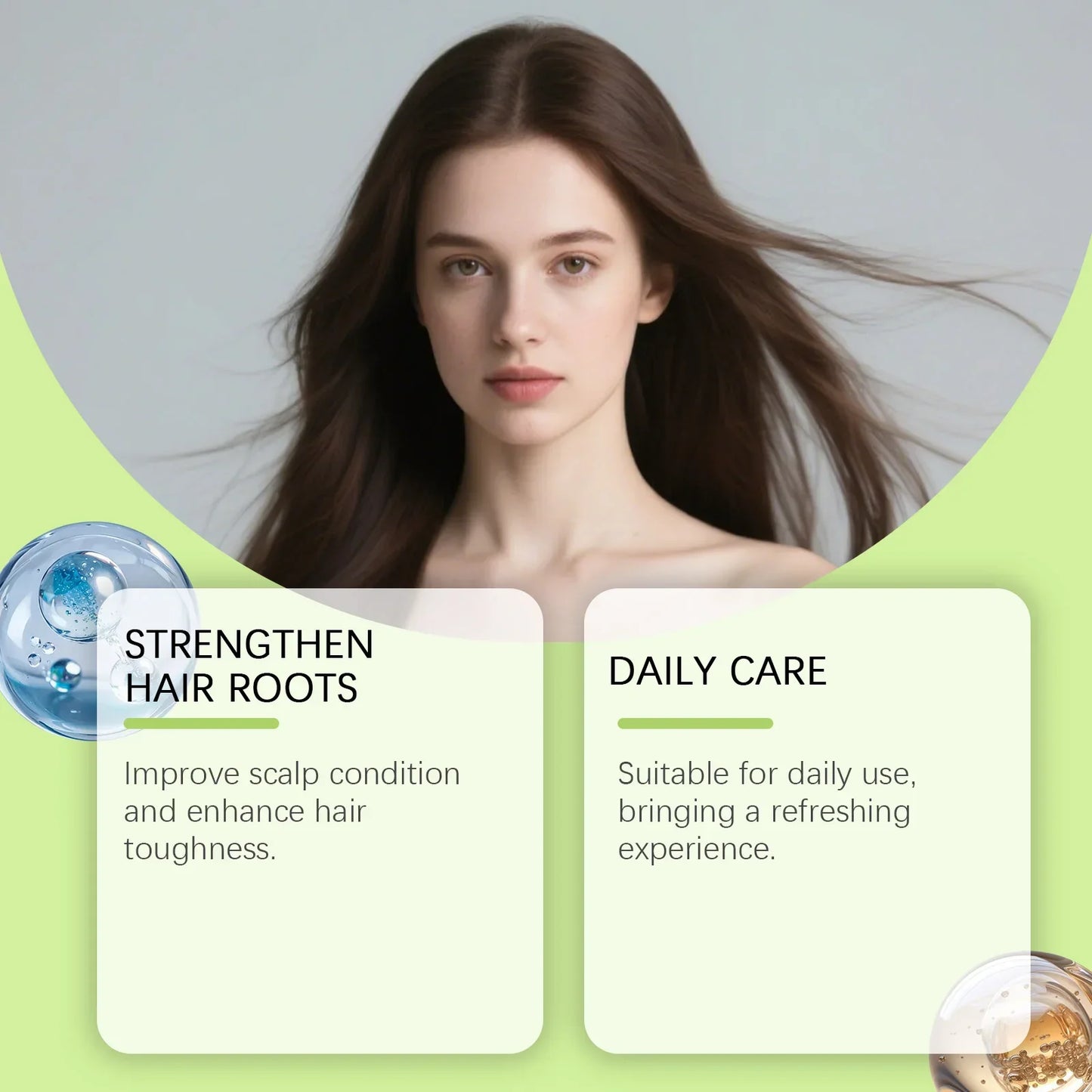 Anti-Hair Loss Scalp Care Roller Serum Kit Nourishes Roots Strengthens Hair Prevents Baldness Daily Care
