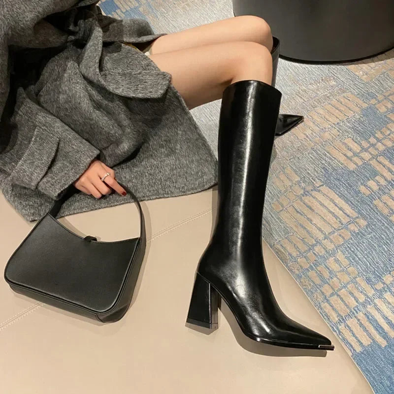 Make a Statement: Pointed Toe High Heel Boots