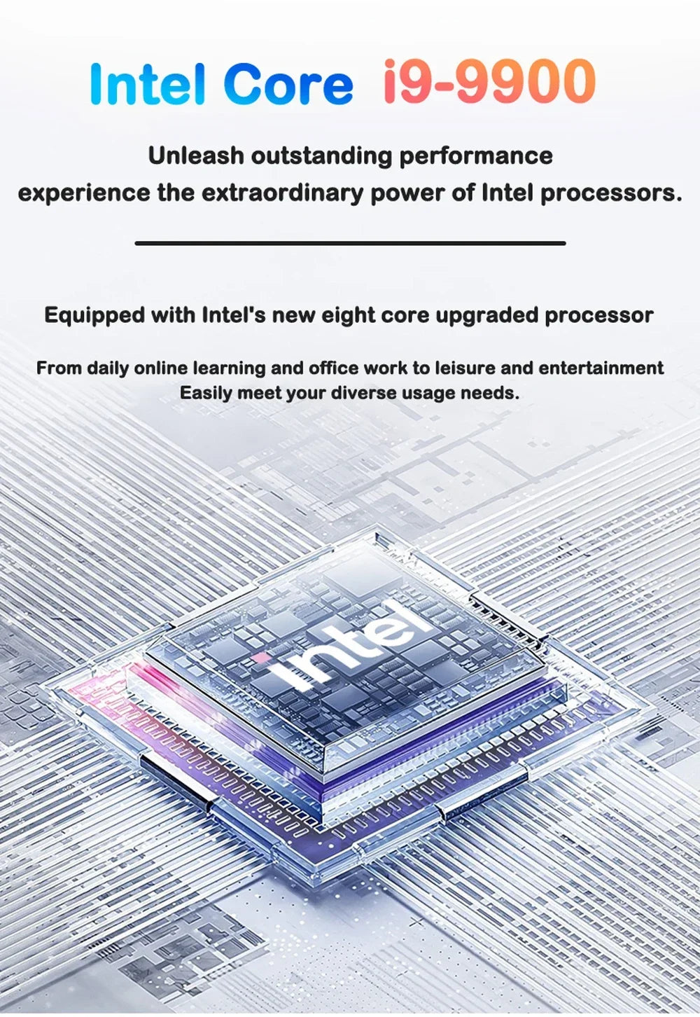 15.6" Full HD Large Screen Laptop Core I9-9880h High Performance 32GB