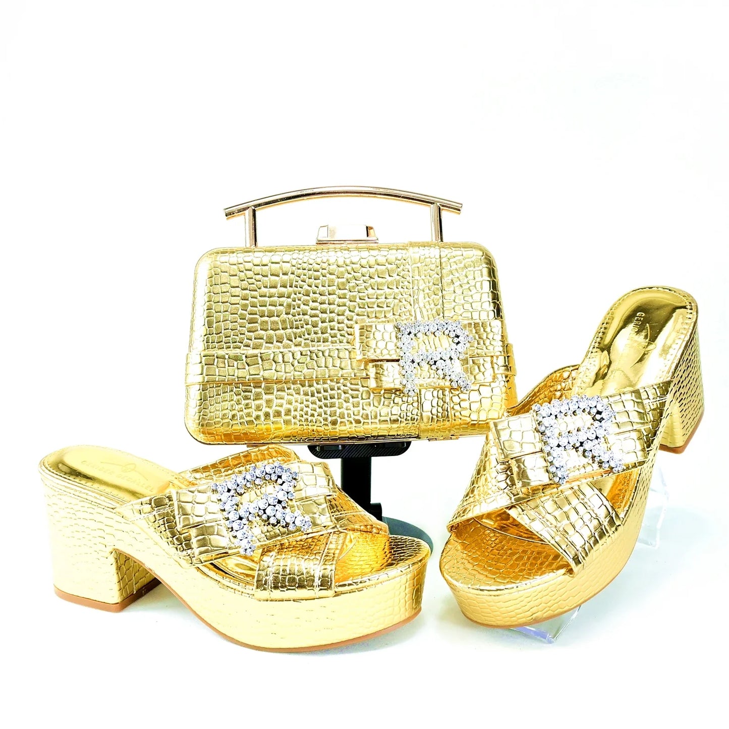 Conjunto a juego de zapatos y bolso HRT1-8