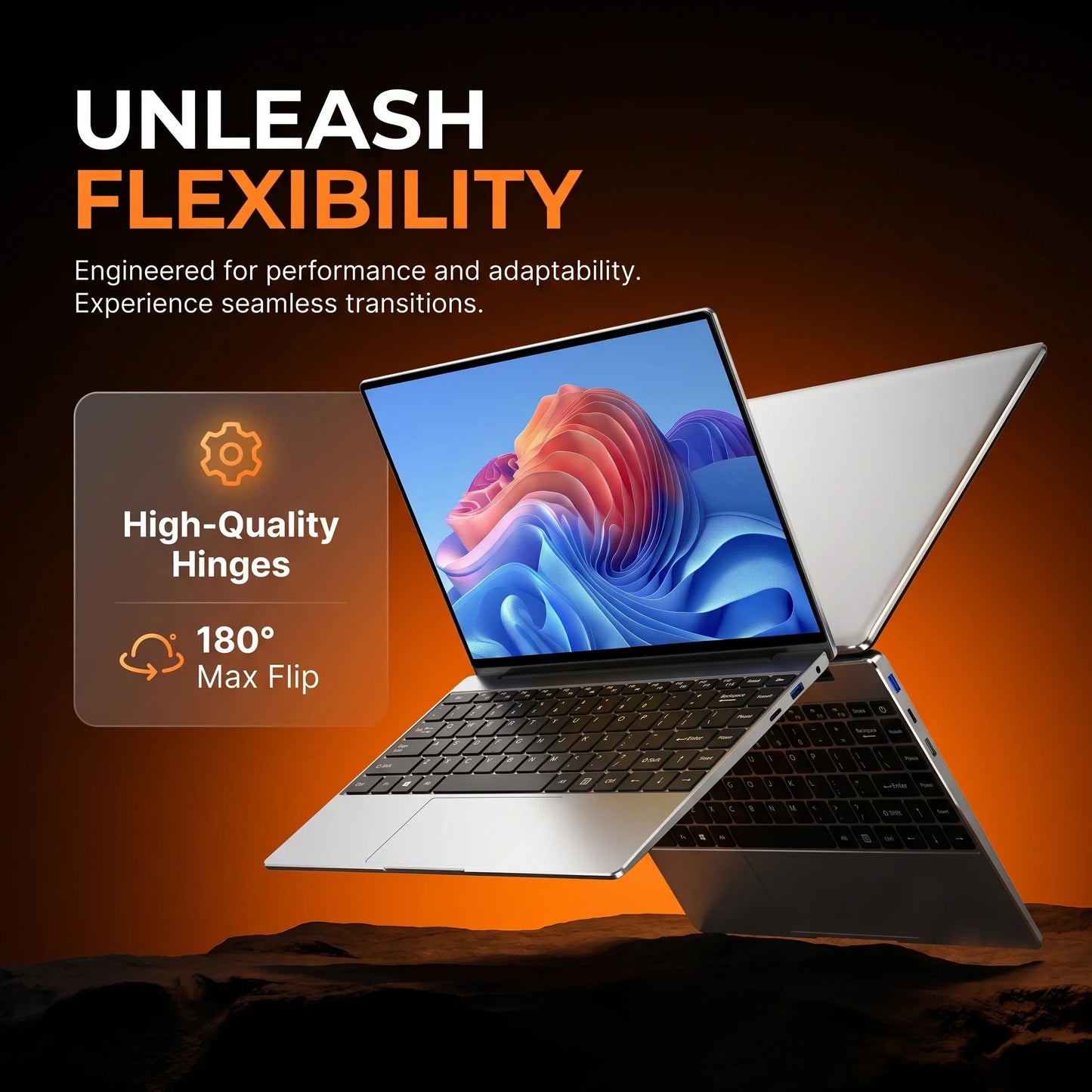 LENO 14.1inch Portable Laptop Intel 4405U Windows11 16GB 1TB/2TB SSD Gamer Notebook 1920*1080 Display Office Study Computer PC