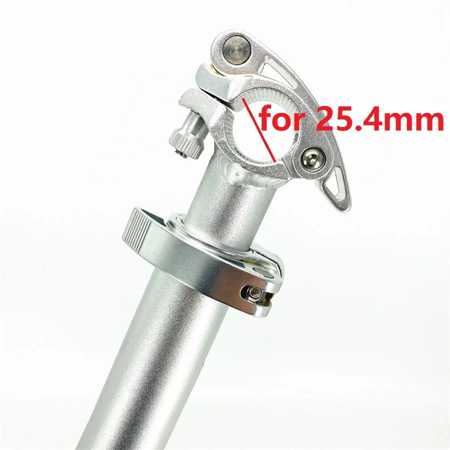 Litepro 412 E-Bike Electric Folding Bike Stem Outward/Right Folding Double Section Adjustable Stem 25.4mm Handlebar 28.6mm Fork